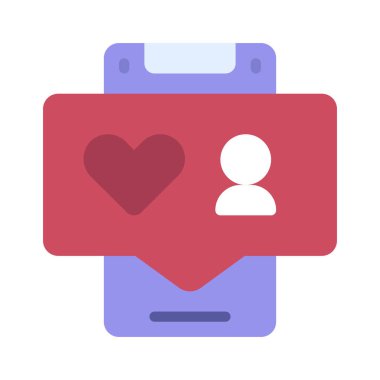 Sosyal ortam simgesi vektör illüstrasyon tasarımı