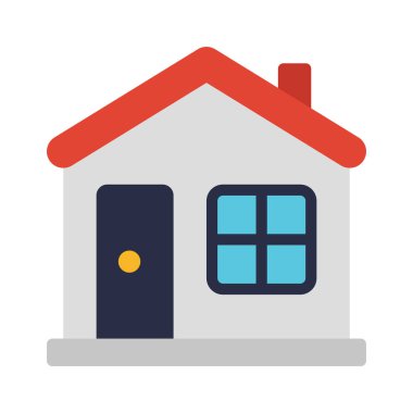 ev simgesi, vektör illüstrasyonu  