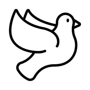 Güvercin Kuş vektör çizimi tasarımı