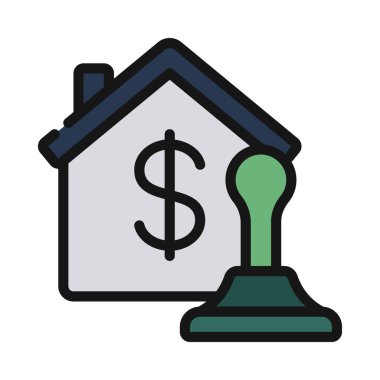 Damga web simge vektör çizim