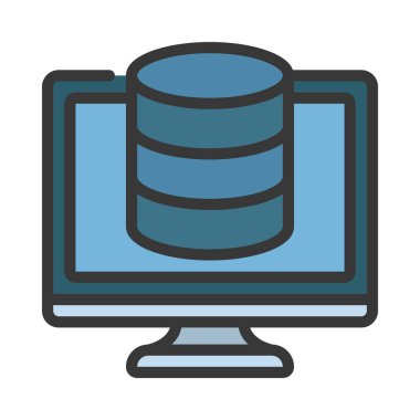 Bilgisayar Veri simgesi, vektör çizimi 