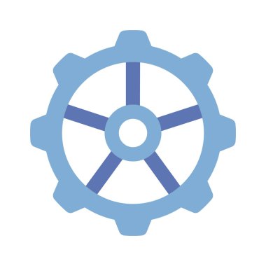  Cogwheel simgesinin vektör illüstrasyonu