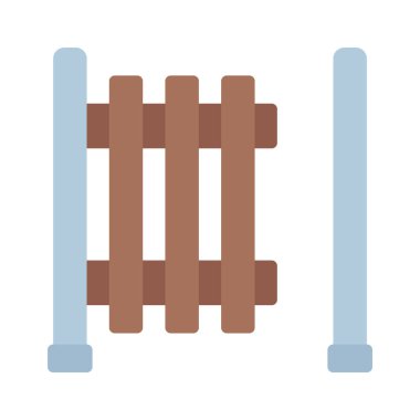  çit simgesi vektör illüstrasyonu