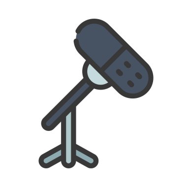 Boom Stand web simgesi vektör çizimi 