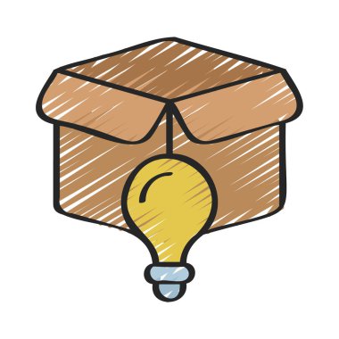 Ürün Gebe Simgesi Basit düz çizim