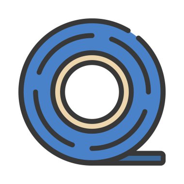 Yapıştırıcı bant simgesi, vektör illüstrasyonu