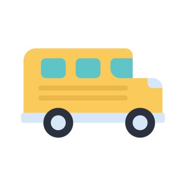 okul servisi web simgesi vektör illüstrasyonuName