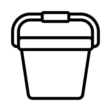 kova ağ ikonu vektör illüstrasyonu 