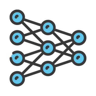 algoritma web simgesi vektör illüstrasyonu