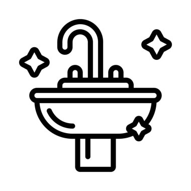 Temiz Batan Ağ simgesi düz tasarım, vektör illüstrasyonu