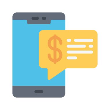 Mobil Öneri simgesi, vektör illüstrasyonu basit tasarım