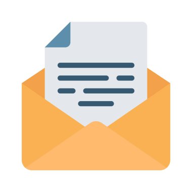 posta belge simgesi, vektör çizim 