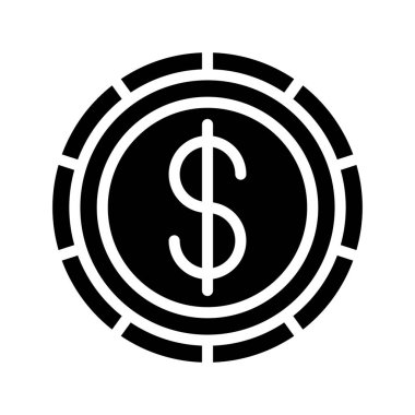 Amerikan Para Birimi Düz Vektör simgesi
