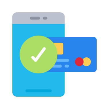 Mobil Kredi Satın Alma simgesi vektör illüstrasyon tasarımı