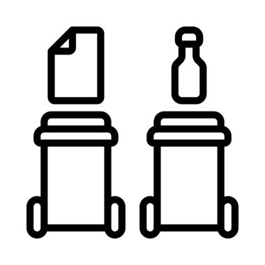 Atık Ayıklama Ağı vektör çizimi 