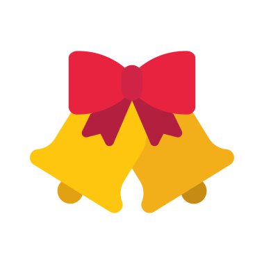 Çan simgesi düz tasarım, vektör illüstrasyonu                    