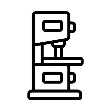 Matkap Makinesi. Web simgesi basit illüstrasyon