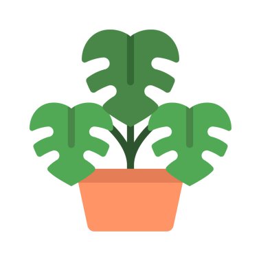 Çömlek simgesi vektör illüstrasyonunda canavar