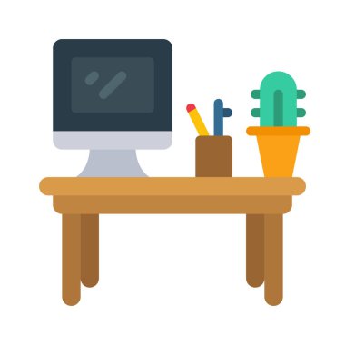 masa simgesi vektör illüstrasyon tasarımı