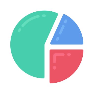 Veri Grafiği simgesi, vektör illüstrasyonu  