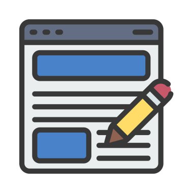 Günlük simgesi vektör illüstrasyon tasarımı