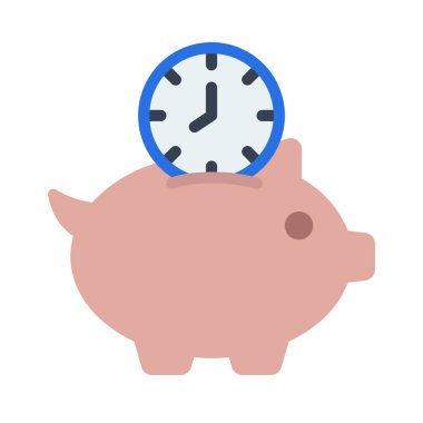 Zaman web simgesi vektör illüstrasyonunu kaydet