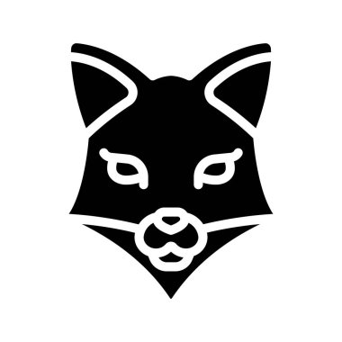 Fox web icon vector illustration 