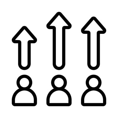 takım ve takım çalışması konsept simgesi, vektör illüstrasyonu basit tasarım