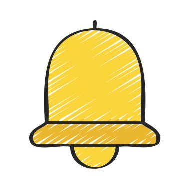 Kişisel ve ticari kullanım için Bell vektör simgesi bildirim