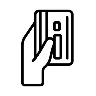 Kredi kartı web simgesi vektör illüstrasyonu