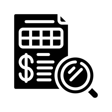 Financial Audit icon, vector illustration  