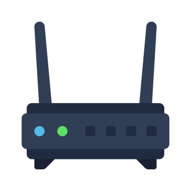 Internet yönlendirici vektör simgesi 