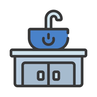 Güçlü Sink simgesi vektör illüstrasyon tasarımı