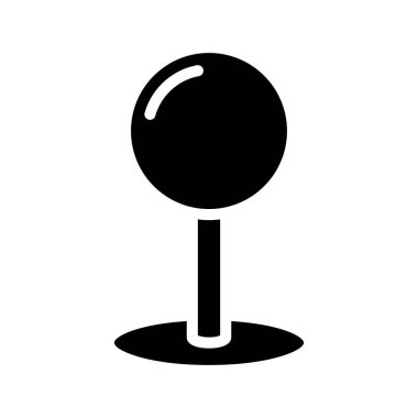 konum pin simgesi, vektör illüstrasyonu basit tasarım