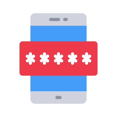 Güvenli Mobil konsept vektör çizimi