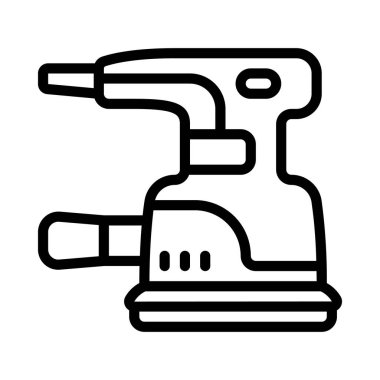 Yörünge Sander simgesi vektör illüstrasyon tasarımı