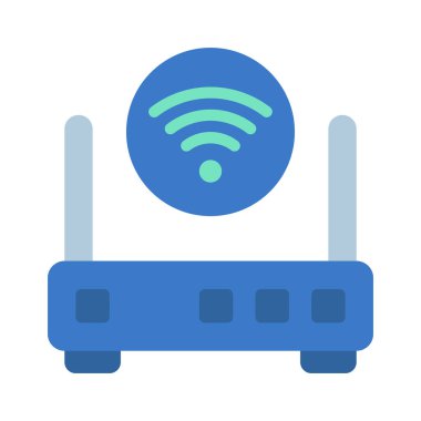 Internet yönlendirici vektör simgesi 