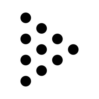  Sağ yön ok ikonu vektör illüstrasyonu 