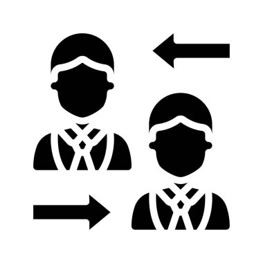 Business to Business web simgesi vektör illüstrasyonu