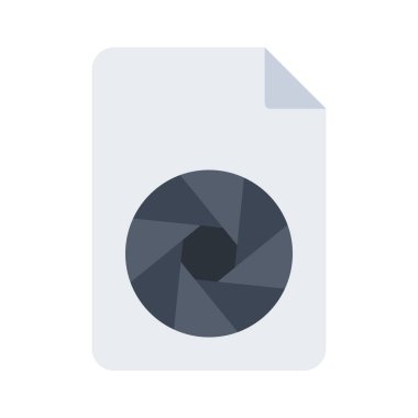 Ham Dosya simgesi, vektör illüstrasyonu