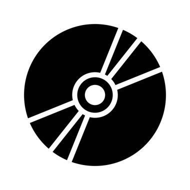 CD disk simgesi. vektör illüstrasyonu             