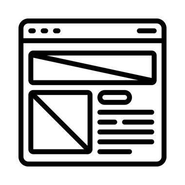 Düzen simgesi vektör illüstrasyon tasarımı