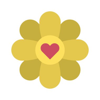  çiçek simgesi, vektör illüstrasyonuName 