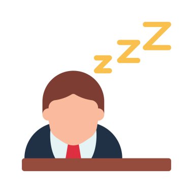 Masa simgesi vektör çiziminde uyu