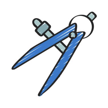 pusula ikon vektör illüstrasyon tasarımı