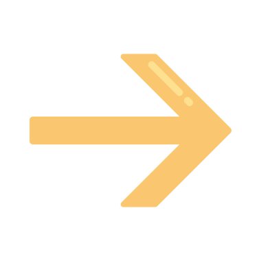  Sağ yön ok ikonu vektör illüstrasyonu 