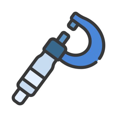 Ölçü Aracı simgesi vektör illüstrasyon tasarımı