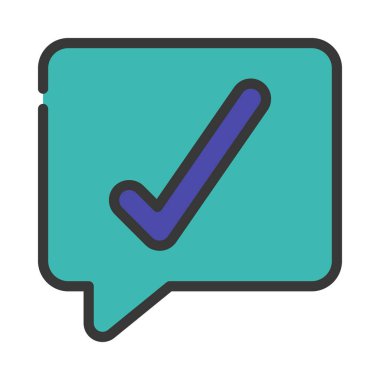 İleti simgesini, vektör illüstrasyonunu düzelt  