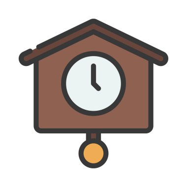 İzole edilmiş saat simgesi vektör tasarımı