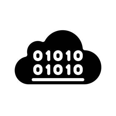 Bulut Akış Çizelgesi Simgesi, Vektör İllüstrasyonu